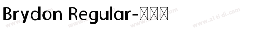 Brydon Regular字体转换